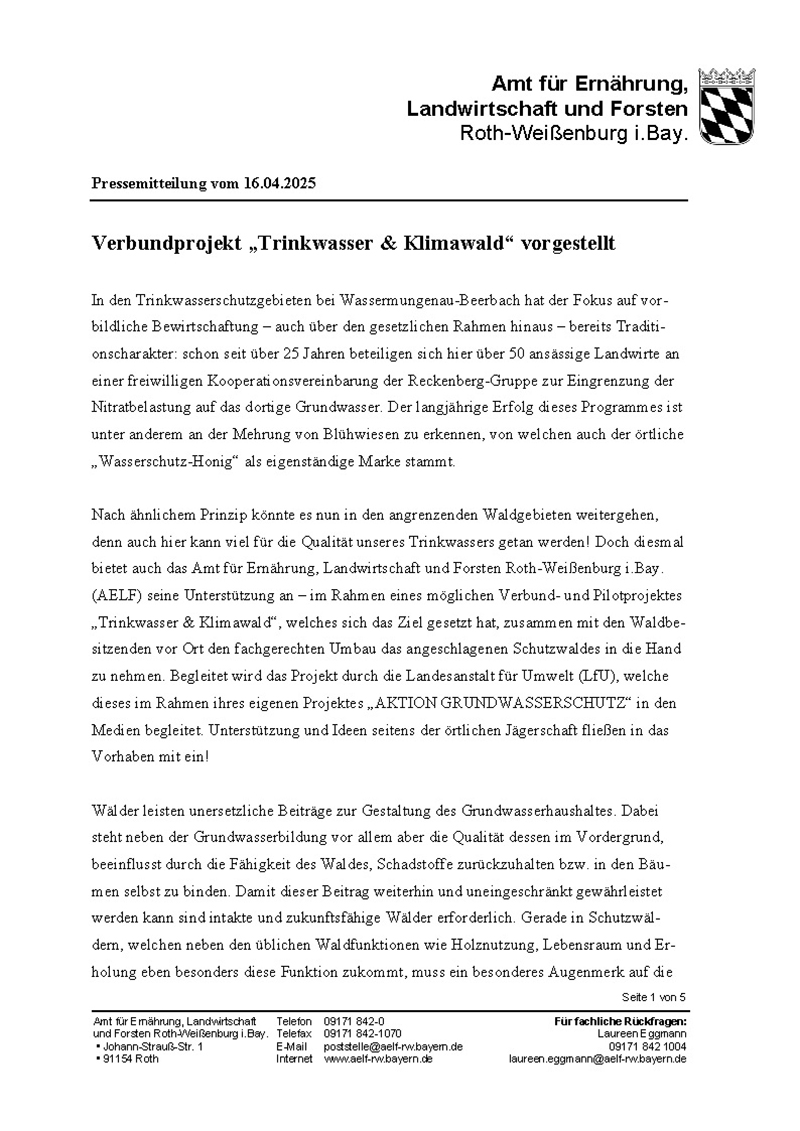 PM-WasserWald-Wassermungenau - Kurzfassung